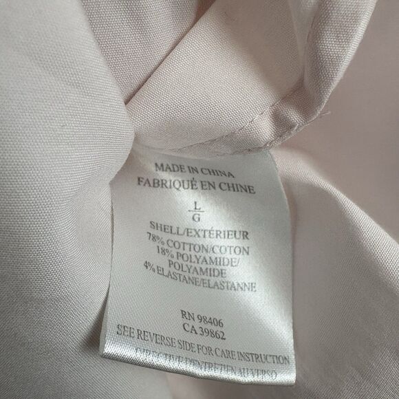 Theory Larissa Top Blouse Womens Size L Pink Classic Smart Minimalist Capsule - Picture 7 of 9